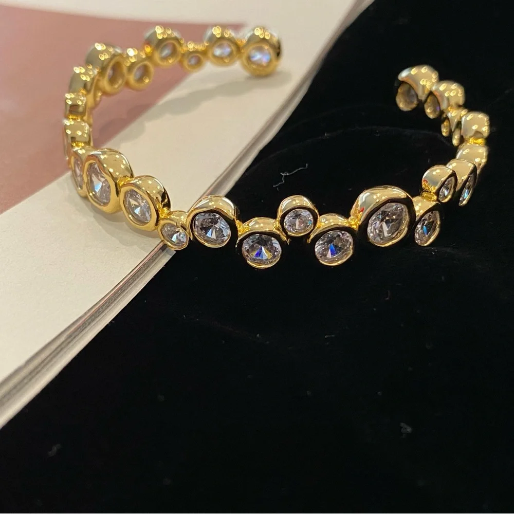 🆕 Alexis Bittar Asterales Gold Skinny Cuff Bracelet- Only 1 left🥳 - Picture 4 of 10